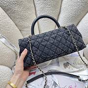 Kitlife Chanel 26P Horizontal Coco Handle Bag Black Denim 32cm - 4