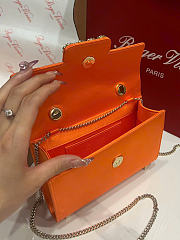 Kitlife Roger Vivier Jewel Efflorescence Mini Bag In Orange Satin 24x3x13cm - 3
