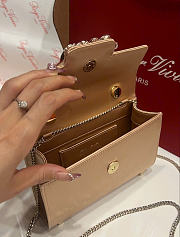 Kitlife Roger Vivier Jewel Efflorescence Mini Bag In Beige Satin 24x3x13cm  - 5