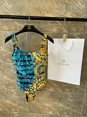 Kitlife Versace Swimsuit Blue & Yellow  - 1