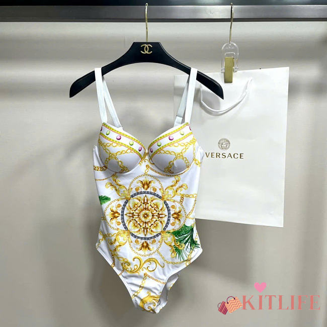 Kitlife Versace Bikini White & Yellow - 1