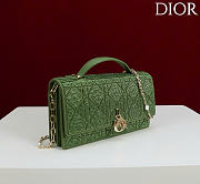 Kitlife Dior Miss Embroidered Beaded Bag Green 21x11.5x4cm  - 5