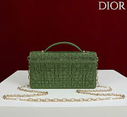 Kitlife Dior Miss Embroidered Beaded Bag Green 21x11.5x4cm  - 3