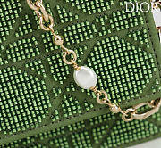 Kitlife Dior Miss Embroidered Beaded Bag Green 21x11.5x4cm  - 2