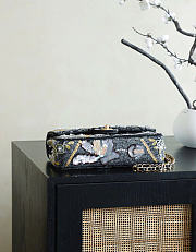 Kitlife Chanel 25A Embroidered Black Sequined CF Bag 15.5×25.5×6.5 cm - 4