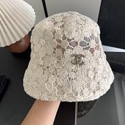 Kitlife Chanel Lace Bucket Hat in Black / White - 4