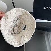 Kitlife Chanel Lace Bucket Hat in Black / White - 3