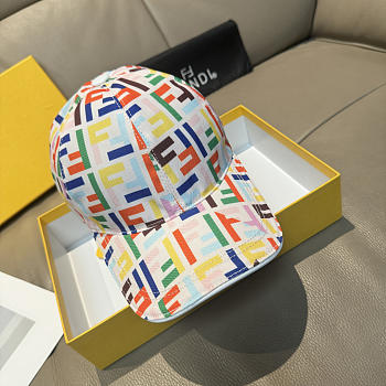 Kitlife Fendi Baseball Cap White & Multicolor