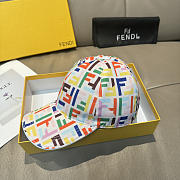 Kitlife Fendi Baseball Cap White & Multicolor - 5