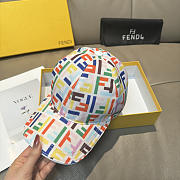 Kitlife Fendi Baseball Cap White & Multicolor - 4
