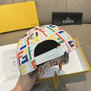 Kitlife Fendi Baseball Cap White & Multicolor - 3