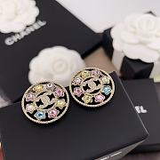 Kitlife Chanel Star Crystal Multicolor Earrings - 2