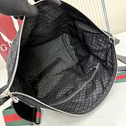 Kitlife Gucci Brera Medium Crossbody Bag Black GG Canvas 866938 33x27x15cm - 5