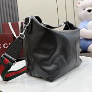 Kitlife Gucci Brera Medium Crossbody Bag Black Leather 866938 33x27x15cm  - 2