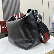 Kitlife Gucci Brera Medium Crossbody Bag Black Leather 866938 33x27x15cm  - 3