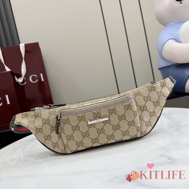 Kitlife Gucci Tag Small Belt Bag Beige A00230 Waist 20x10.5x2.5cm - 1