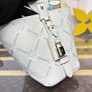 Kitlife Louis Vuitton All In BB Bag White & Blue Monogram Empreinte Leather M28910 16x18x12cm - 2