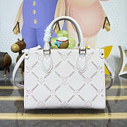 Kitlife Louis Vuitton Onthego PM Bag Cream & Pink M28528 25x11.5x19cm - 4