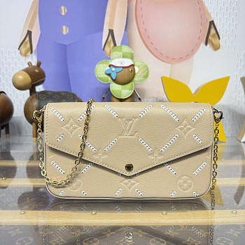 Kitlife Louis Vuitton Pochette Félicie Bag Apricot M29482 21x3x12cm