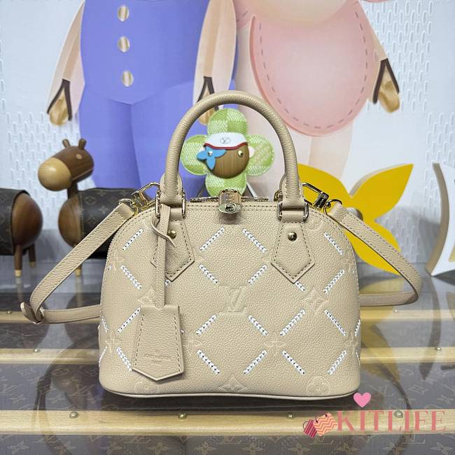 Kitlife Louis Vuitton Alma BB Bag Apricot M28458 23.5x11.5x17.5cm - 1