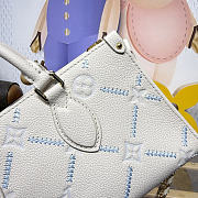 Kitlife Louis Vuitton Onthego East West Bag Cream & Blue M29487 25x13x10cm - 2