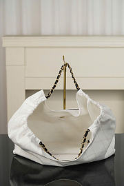 Kitlife Chanel 26M Coco Beach Tote Bag White & Black 20×43×17cm  - 5