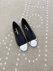 Kitlife Chanel Classic Ballet Flats Shoes Black & White - 1