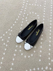 Kitlife Chanel Classic Ballet Flats Shoes Black & White - 5