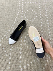 Kitlife Chanel Classic Ballet Flats Shoes Black & White - 4