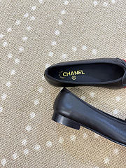 Kitlife Chanel Classic Ballet Flats Shoes Black & Red - 6
