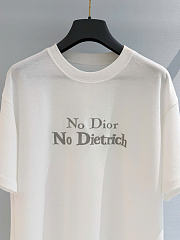 Kitlife Dior T-shirt with Lettering White Cotton Jersey - 6