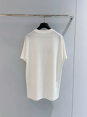 Kitlife Dior T-shirt with Lettering White Cotton Jersey - 4