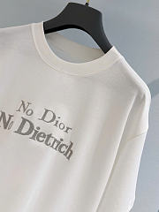 Kitlife Dior T-shirt with Lettering White Cotton Jersey - 5