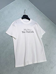 Kitlife Dior T-shirt with Lettering White Cotton Jersey - 3
