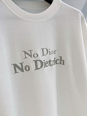Kitlife Dior T-shirt with Lettering White Cotton Jersey - 2