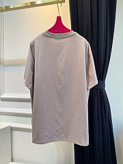 Kitlife Dior Book Cover Oversized Cropped T-Shirt Beige / Pink - 2