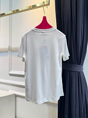 Kitlife Dior Dioramour Slim Fit T-Shirt White Cotton With Multicolored Floral & Heart Patterns - 6