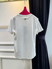 Kitlife Dior Heart, Floral, and Butterfly Print Crew Neck  T-Shirt White - 6