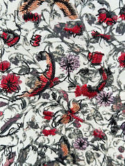 Kitlife Dior Heart, Floral, and Butterfly Print Crew Neck  T-Shirt White - 2