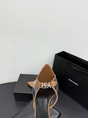 Kitife Saint Laurent Jerry Mules in Brown TPU And Rhinestones 80mm - 6