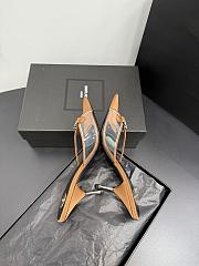Kitife Saint Laurent Jerry Mules in Brown TPU And Rhinestones 80mm - 3