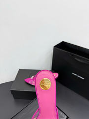 Kitife Saint Laurent Jerry Mules in Pink TPU And Rhinestones 80mm  - 6