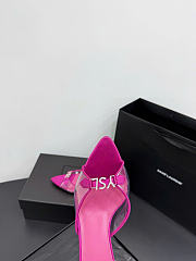 Kitife Saint Laurent Jerry Mules in Pink TPU And Rhinestones 80mm  - 2