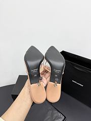 Kitife Saint Laurent Jerry Mules in Beige TPU And Rhinestones 80mm  - 4
