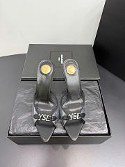 Kitife Saint Laurent Jerry Mules in Black TPU And Rhinestones 80mm  - 1