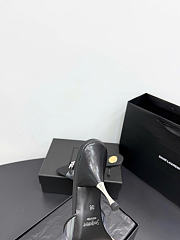 Kitife Saint Laurent Jerry Mules in Black TPU And Rhinestones 80mm  - 6