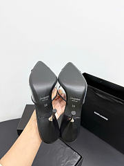 Kitife Saint Laurent Jerry Mules in Black TPU And Rhinestones 80mm  - 4