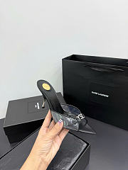 Kitife Saint Laurent Jerry Mules in Black TPU And Rhinestones 80mm  - 3
