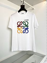 Kitlife Loewe Crew Neck Short-sleeved T-shirt White - 1