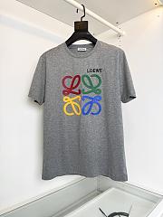 Kitlife Loewe Crew Neck Short-sleeved T-shirt Grey - 1